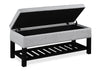 Ryan Storage Bench - Light Grey 