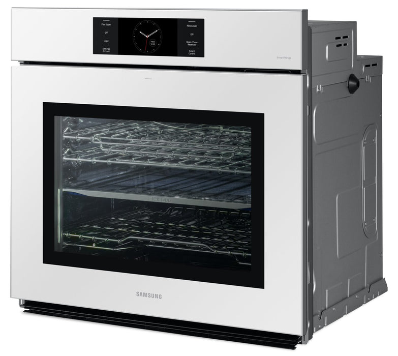 Samsung 30\" 5.1 Cu. Ft. Electric Single Wall Oven with AI Pro Cooking™ Camera and Air Sous Vide  - White - NV51CB700S12AA