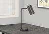 18" Grey Metal Desk/Task Lamp with USB Charging|Lampe de travail et de bureau de 18 po en métal gris avec recharge USB