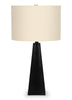 27" Black Resin Table Lamp |Lampe de table de 27 po en résine noire