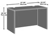 Affirm 47.17" Commercial Grade Office Desk - Noble Elm|Bureau Affirm de 47,17 po de qualité commerciale - orme noble