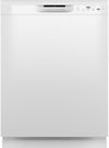 GE 24\" 59 dBA Built-In Front-Control Dishwasher with Piranha Hard Food Disposer - White - GDF510PGRWW