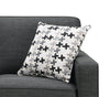 Sawyer Linen-Look Fabric Sofa - Charcoal Grey 
