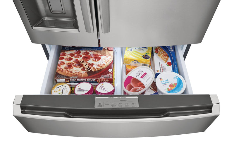 Frigidaire Gallery 36\" 21.5 Cu. Ft. Counter-Depth 4-Door French-Door Refrigerator - Smudge-Proof® Stainless Steel - GRMC2273CF