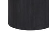24" Black Concrete with Gold Accent Table Lamp with Ivory Shade|Lampe de table de 24 po béton noir avec touches dorées et abat-jour ivoire