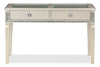 Tyra 48" Glam Sofa Table with Storage - Champagne  |Table de salon somptueuse Tyra de 48 po avec rangement - champagne