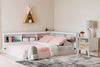 Wolf Full Bookcase Bed - White 