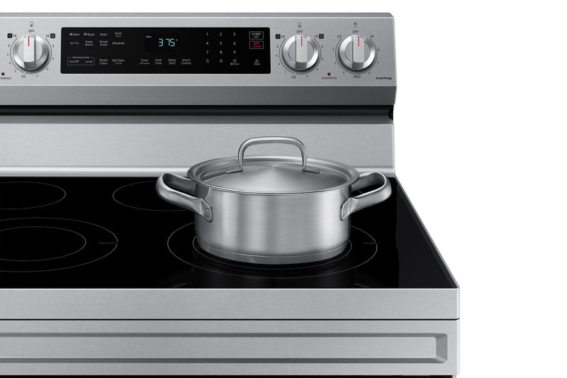 Samsung 6.3 Cu. Ft. Smart Electric Free Standing Range with Air Fry - Stainless Steel - NE63A6511SS/AC