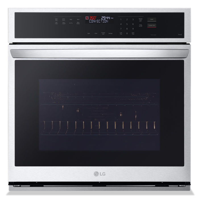 LG 30\" 4.7 Cu. Ft. Electric Wall Oven with True Convection - Smudge Proof Stainless Steel - WSEP4723F