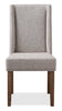 Cedar Dining Chair with Polyester Fabric, Pine Wood - Beige | Chaise de salle à manger Cedar en tissu de polyester et en pin - beige