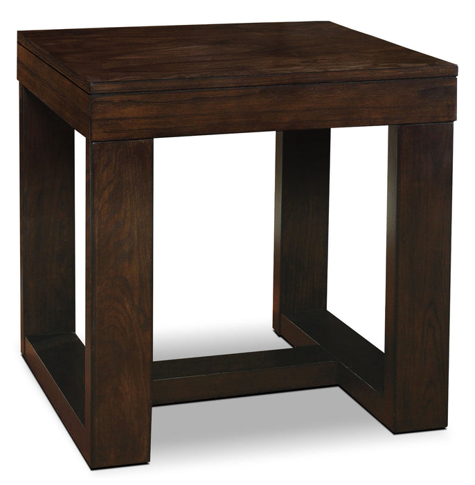 Watson 24\" Contemporary End Table - Dark Brown Wood