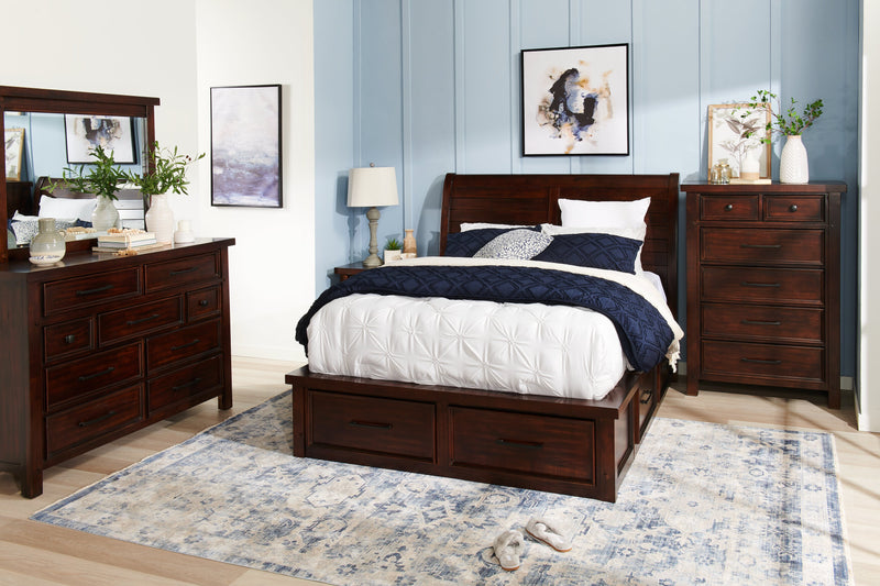 Sonoma Bedroom 9-Drawer Dresser, 62\"W x 42\"H - Mango Brown