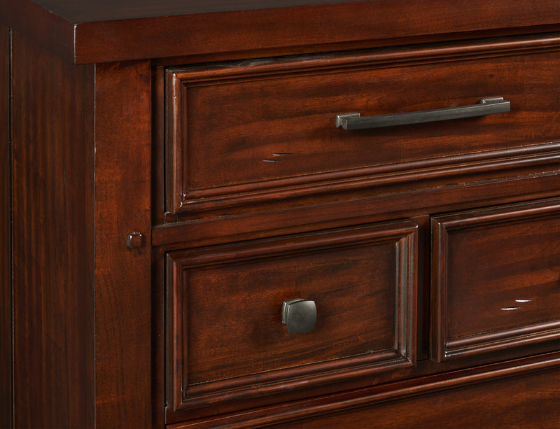 Sonoma Bedroom 9-Drawer Dresser, 62\"W x 42\"H - Mango Brown