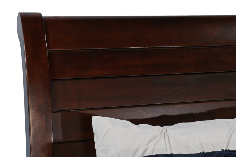 Sonoma Panel Bed with Headboard & Frame, Mango Brown - King Size