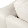 Andi Leather-Look Fabric Loveseat – Beige - Glam style Loveseat in Beige