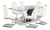 Tuxedo 7-Piece Dining Package - White 