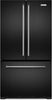 KitchenAid 22 Cu. Ft. French Door Refrigerator with Interior Dispenser - KRFC302EBS - Refrigerator with Ice Maker in Black Stainless Steel