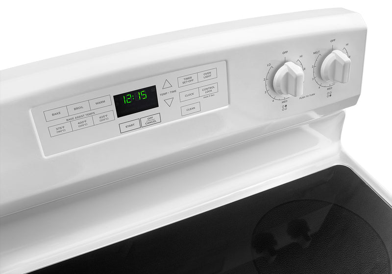 Amana 4.8 Cu. Ft. Electric Range with Self-Clean - White - YAER6603SFW