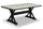Verona Dining Table with Culture Marbled Top, Trestle Base, 70"W - White