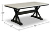 Verona Rectangular Dining Table with Trestle Base 