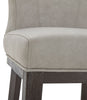 Quinn Counter-Height Stool – Taupe - Contemporary style Bar Stool in Taupe Rubberwood and Bonded Leather