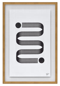 Framed Serpentine Print I - 24” x 36” 