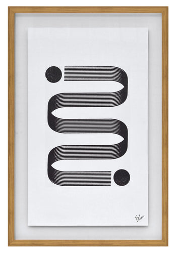 Framed Serpentine Print I - 24” x 36” 
