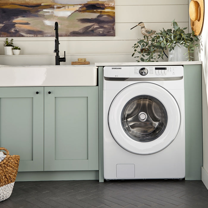 Samsung 5.2 Cu. Ft. Front-Load Washer - White - Stackable - WF45T6000AW/A5