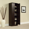 Clinton 23" Storage Cabinet - Dakota Oak - Contemporary style Accent Cabinet in Dark Brown Engineered Wood and Paper Laminate