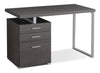 Rimini 48" Computer Office Desk with 3-Drawers - Grey|Bureau d’ordinateur Rimini de 48 po à 3 tiroirs - gris