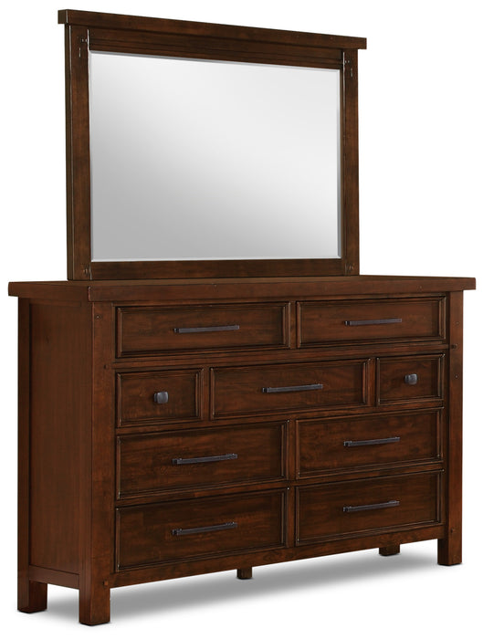 Sonoma Bedroom 9-Drawer Dresser, 62\"W x 42\"H - Mango Brown