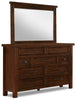 Sonoma 5-Piece Queen Bedroom Package - Dark Brown - Rustic style Bedroom Package in Dark Brown