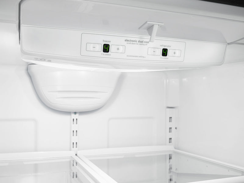Whirlpool 30\" 18.7 Cu. Ft. Bottom-Mount Refrigerator - Monochromatic Stainless Steel - WRB329LFBM