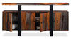 Bowery Server - Industrial style Server in Rustic Brown Metal and Wood