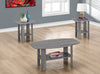 Rosario 3-Piece Coffee and Two End Tables Package – Grey - Contemporary style Occasional Table Package in Grey Wood