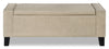 Milan Storage Ottoman – Beige - Modern style Ottoman in Beige