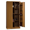 Franklin 35" Storage Cabinet - Contemporary style Accent Cabinet in Light Brown Wood