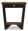 Arika Console Table – Black - Contemporary style Hall Table in Dark Brown Wood