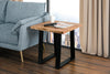 Agra End Table - Retro style End Table in Brown/Black Wood